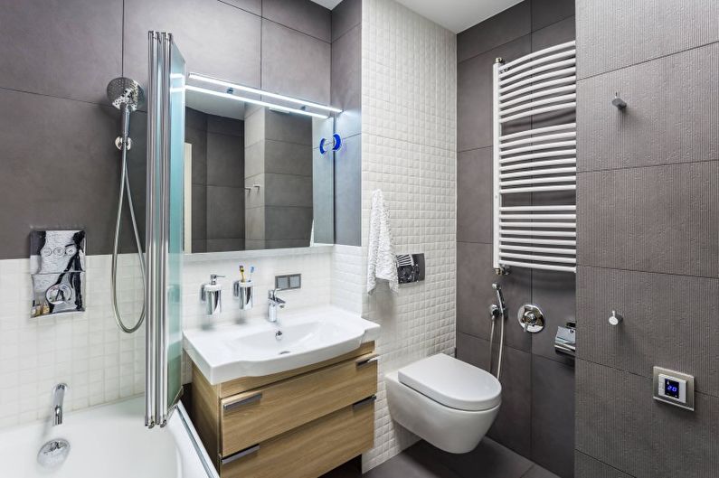 Ванная комната — минималистичный дизайн квартиры