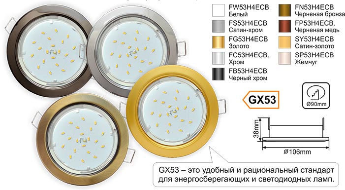 лампа GX53 H4