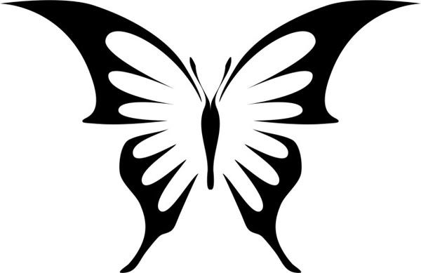 Бабочка с острыми крыльями