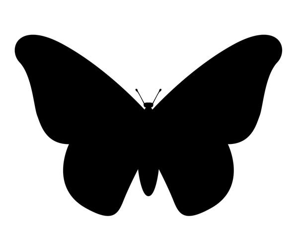 Классическая бабочка с объемными крыльями
