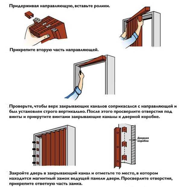 Инструкции по установке двери-гармошки