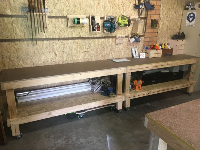 Деревянный верстак в гараж своими руками — просто и доступно