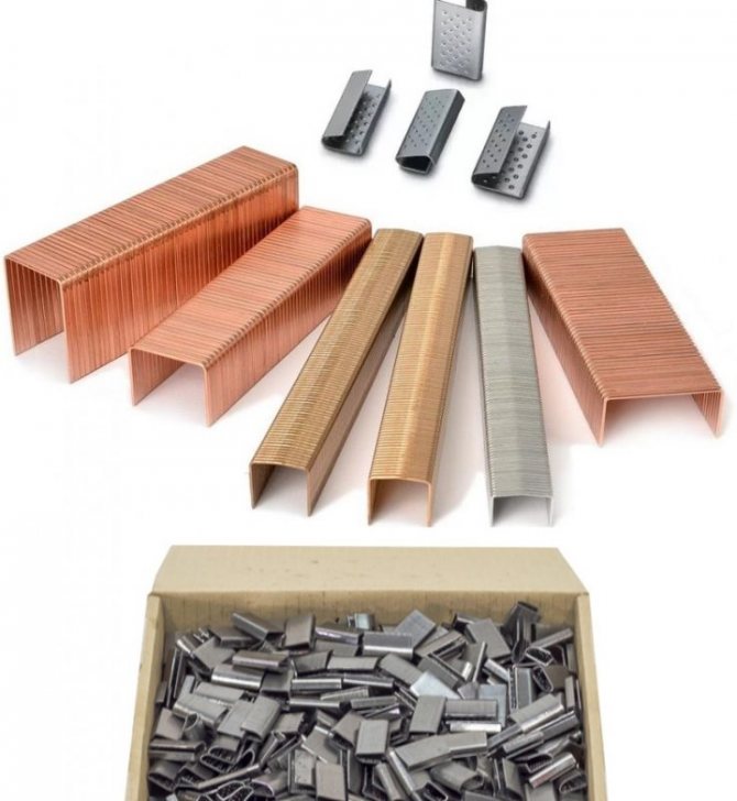 Скобы для строительного степлера: типы и размеры