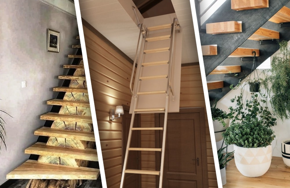 10 красивых лестниц для маленькой дачи, которые преобразят интерьер