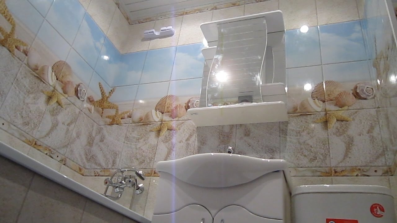 Отделка стен в ванной пластиковыми панелями всего за один день